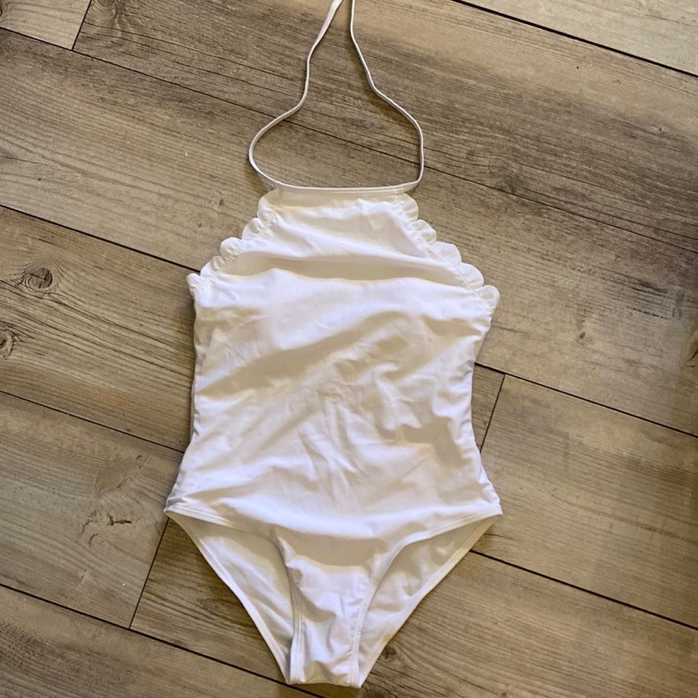 Choies White Halter Swimsuit New w Tags Size Large